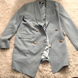 Pretty Little Thing Light blue blazer dress